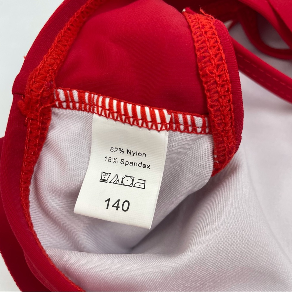 Halter Flounce‎ Bikini Top Red - Picture 7 of 7